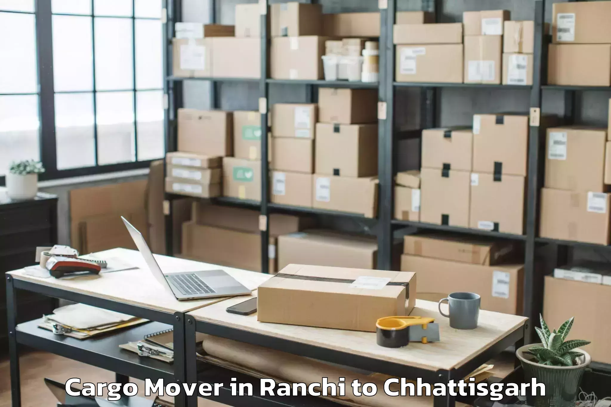 Get Ranchi to Op Jindal University Raigarh Cargo Mover